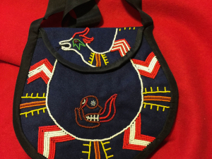 Cherokee traditional style purse-Redboy and Uktena