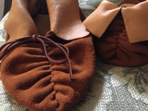 Sophisticated Simple Pucker Toe Moccasins